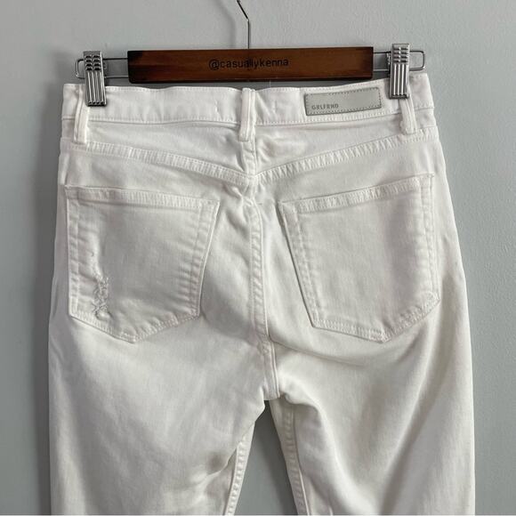 GRLFRND | Women’s The Kendall High Rise Ankle Zipper Jeans White Noise Denim 26 - Picture 11 of 13